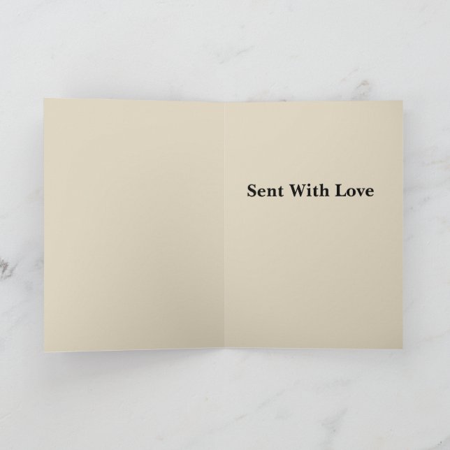 Retro ekorre med presenthälsning kort (Inuti)