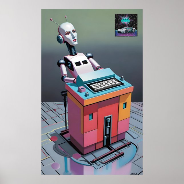 Retro-Electro Chatter Poster (Framsidan)