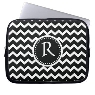 Retro elegans för svartvit sparresicksack laptop fodral