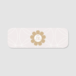 Retro Elegant  Rosa Business Namnbricka