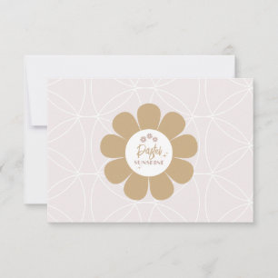 Retro Elegant  Rosa Business Tack Kort