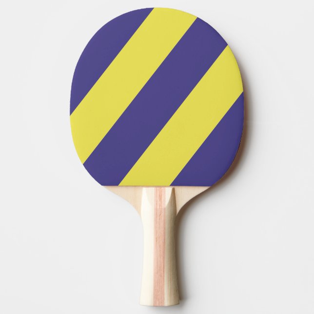 Retro Elektrisk Citron Druva Djärva Ränder Pingisracket (Framsidan)