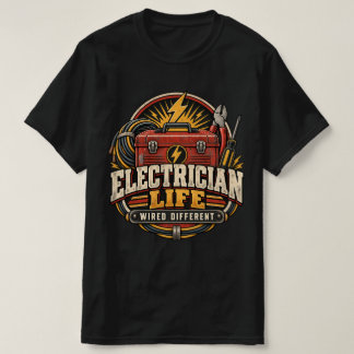 Retro Elektriska Verktyg Grafik T Shirt