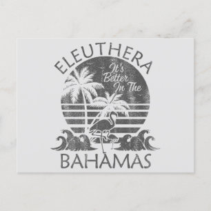 Retro Eleuthera Bahamas Postcard Vacation Cruise Vykort