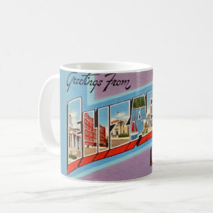 Retro Elizabeth NJ vykort Kaffemugg