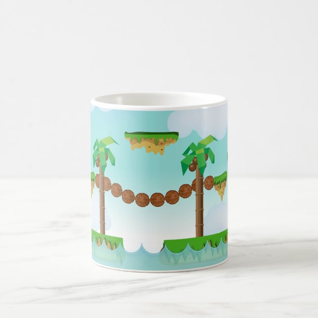 Retro eller klassiskt plattformsspel kaffemugg (Center)