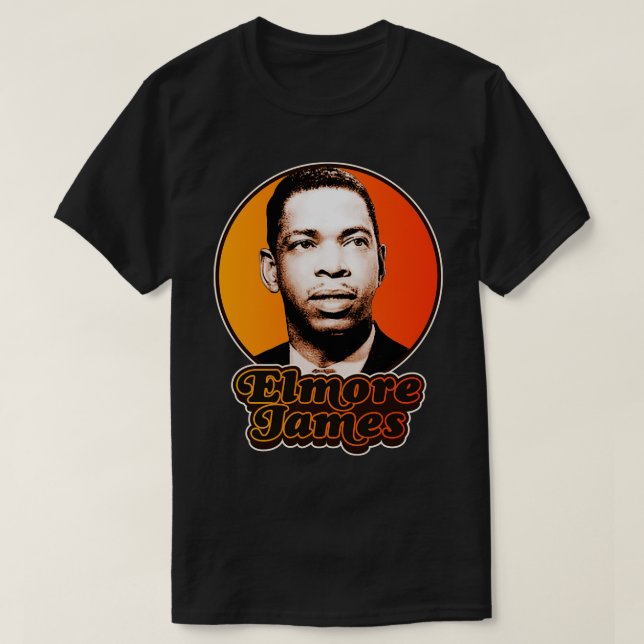 Retro Elmore James Tribute T Shirt (Design framsida)