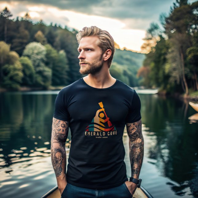 Retro Emerald Cove Kayaking T Shirt (Skapare uppladdad)