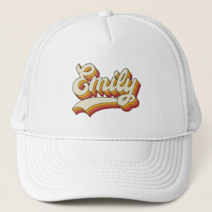 Retro Emily Namn 70-Tals Vintage Design Keps