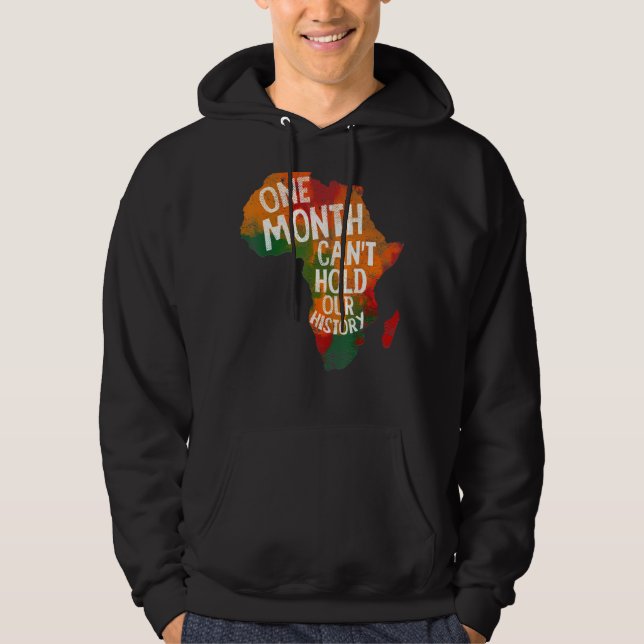 Retro en månad kan inte behålla vår afrikanska his hoodie (Framsida)