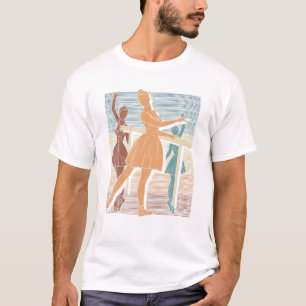 Retro En Pointe Ballet Dancing Ballerina Ballet T Shirt