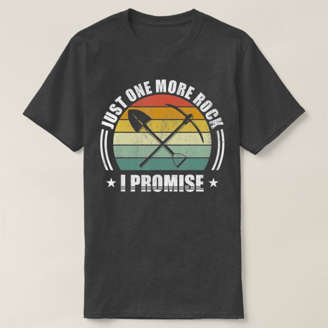Retro en till Sten I Lomise Geology Gifts underny T Shirt (Design framsida)
