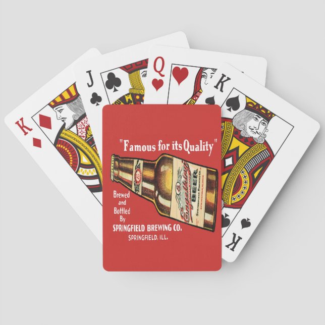 Retro Engelking öl som leker kort Spel Kort (Baksidan)