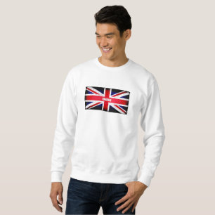 Retro England Flagga /Union Jack Lång Ärmad Tröja