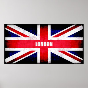 Retro England Flagga / Union Jack Poster
