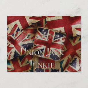 Retro English flagga Union jack Vykort