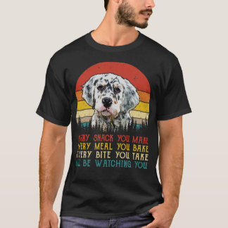 Retro English Setter varje gång du gör varje gång T Shirt
