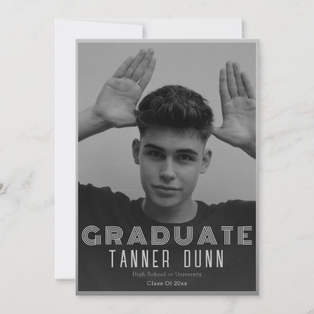 Retro enkelt ett foto studenten meddelande (Framsida)