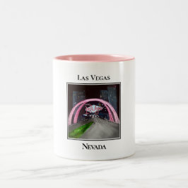 Retro Entry Arches, Las Vegas Nevada Två-Tonad Mugg