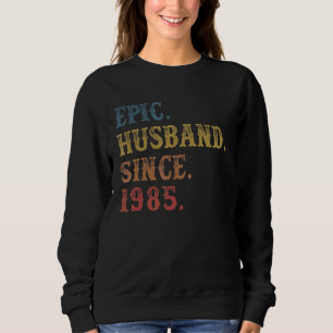 Retro Epic Make sedan 1985 37:e Bröllop T Shirt