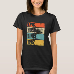 Retro Epic Make sedan 1987 35e Bröllop Anivers T Shirt
