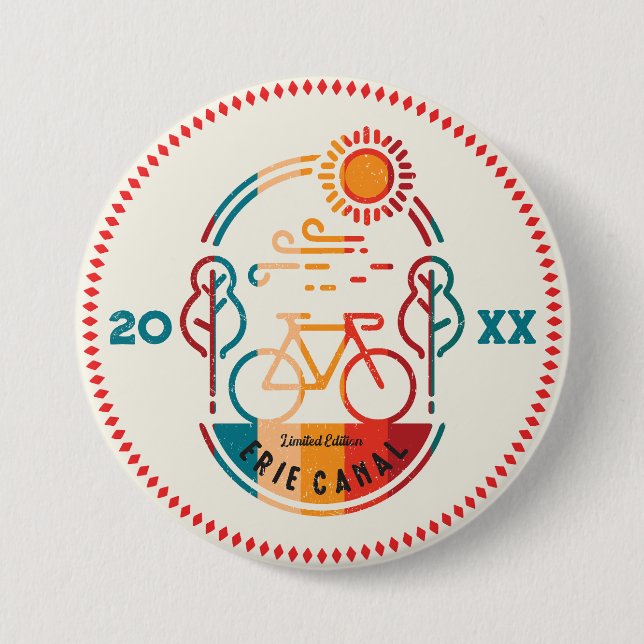 Retro Erie Canal Bike Trail. Knapp (Framsida)