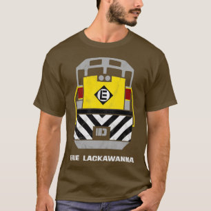 Retro Erie Lackawant Railroad Tåg Engine T Shirt