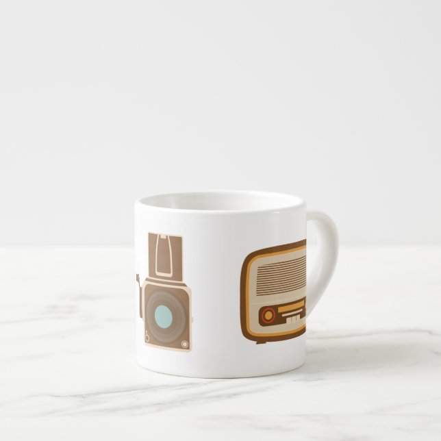 Retro Espresso Mugg Espressomugg (Framsida höger)