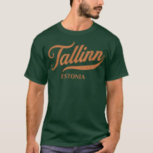 Retro Estland CityVintage Tallinn T Shirt