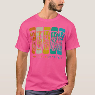Retro Eufoniumspelare Eufoniumist Brass Horn Mar T Shirt