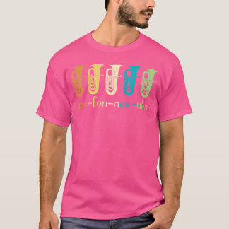 Retro Eufoniumspelare Eufoniumist Brass Horn Mar T Shirt