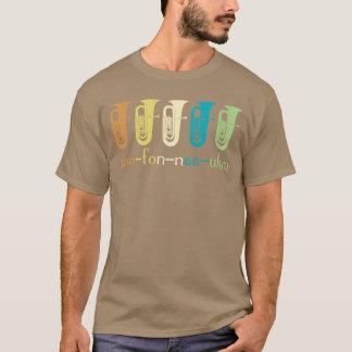 Retro Euphonium Spelare Euphoniumist Brass Horn Ma T Shirt