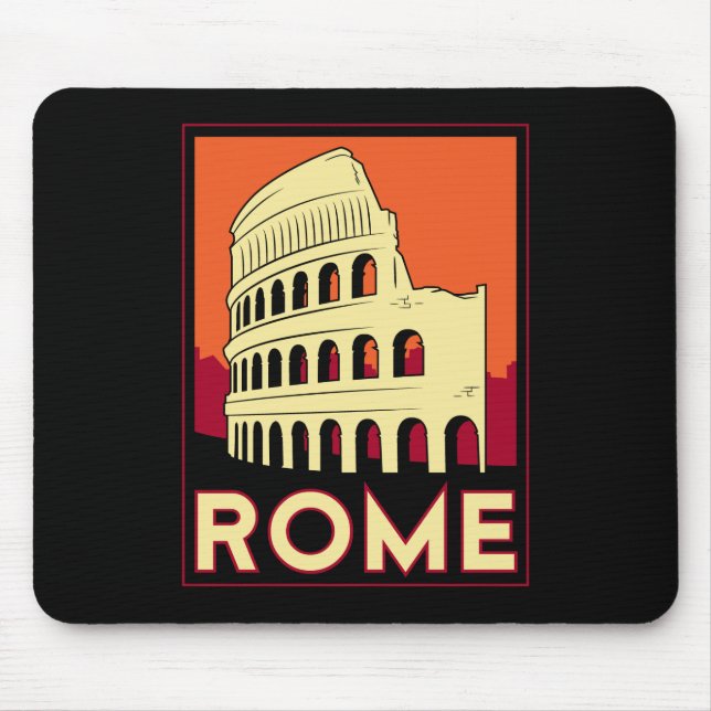 retro Europa för den rome italiencoliseumen Musmatta (Framsidan)