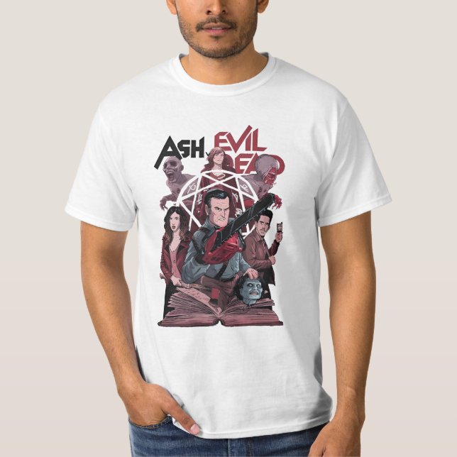 Retro Evil Dead T Shirt (Framsida)
