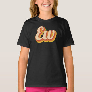 Retro Ew översätts till "Retro Äckligt" på svenska T Shirt