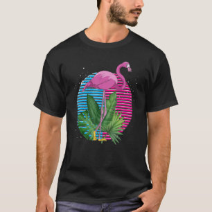 Retro Exotic Animal Lover Tropical Bird Rosa Flami T Shirt