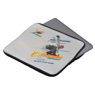 Retro Extrem Sport Skateboard 13" Laptopfodral Laptop Fodral