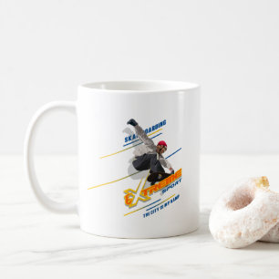 Retro Extrem Sport Skateboardåkare #11 Klassisk Kaffemugg
