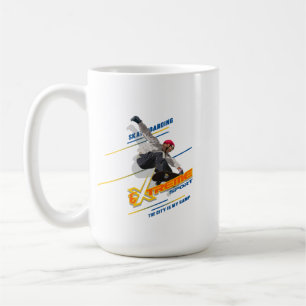Retro Extrem Sport Skateboardåkare #15 Klassisk Kaffemugg