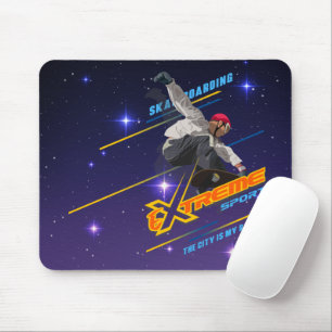 Retro Extrem Sport Skateboardåkare Musmatta