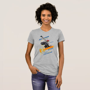 Retro Extrem Sport Skateboarder Kvinnor Slim Fit T Shirt