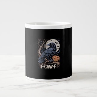 Retro F-Caw-F Bird Crow Funny Crow Bird Cawing Gru Jumbo Mugg