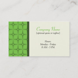 Retro Fab-Affärskort, Bright Grönt Visitkort