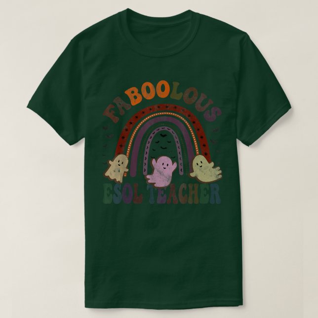 Retro FABOOLOUS ESOL TEACHER Costume This Is My Sc T Shirt (Design framsida)