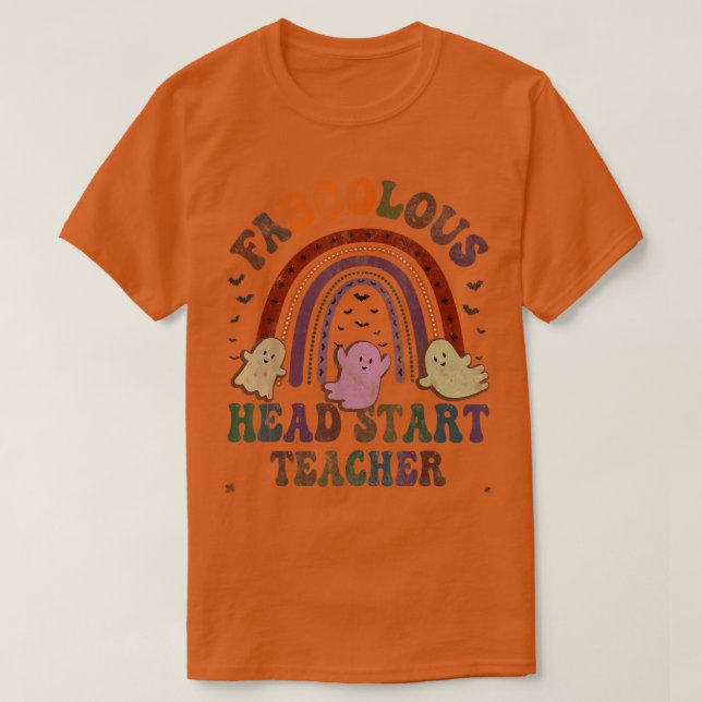Retro FABOOLOUS HEAD START TEACHER-kostym Detta är T Shirt (Design framsida)