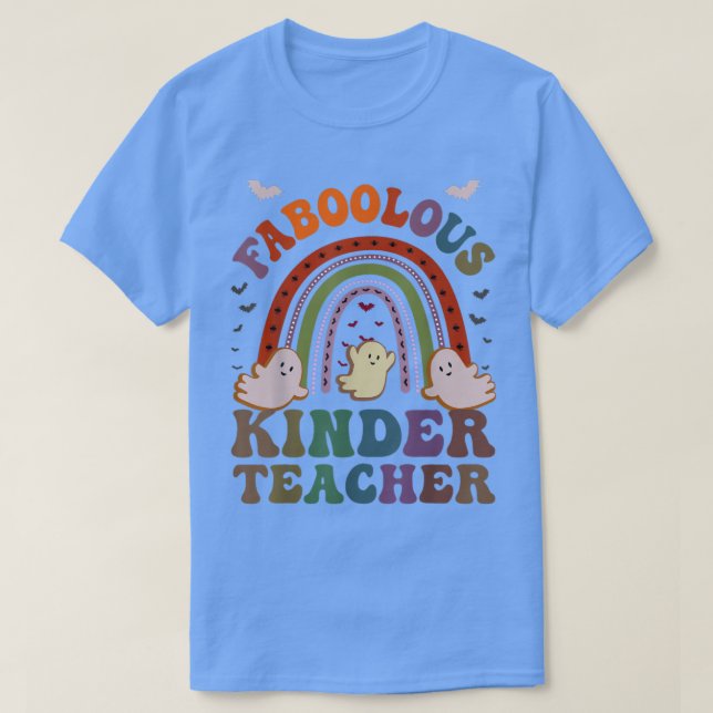Retro FABOOLOUS KINDER TEACHER Costume Detta är mi T Shirt (Design framsida)