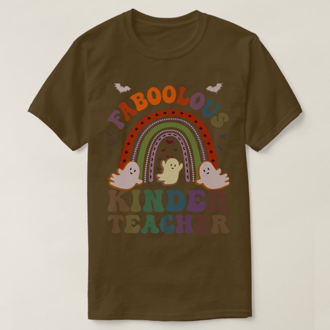 Retro FABOOLOUS KINDER TEACHER Costume Detta är mi T Shirt (Design framsida)