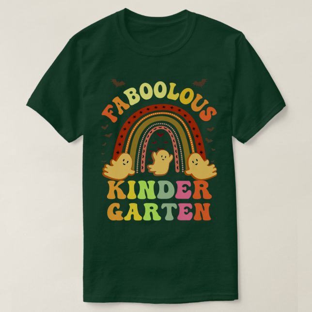 Retro FABOOLOUS KINDERGARTEN TEACHER T Shirt (Design framsida)