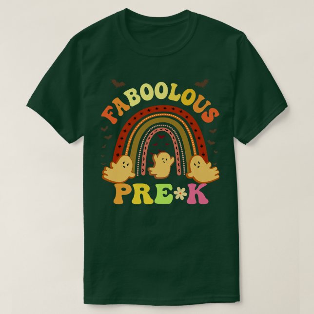Retro FABOOLOUS PREK TEACHER-kostnad Det här är mi T Shirt (Design framsida)
