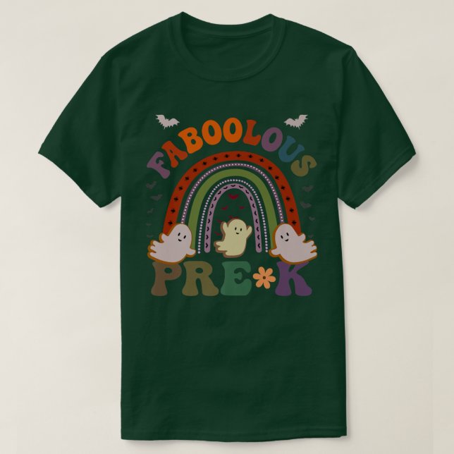 Retro FABOOLOUS PREK-TEACHER-kostym Detta är min S T Shirt (Design framsida)